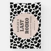 Laatste Rodeo Cowgirl Bachelorette Weekend Party Spandoek (Verticaal)
