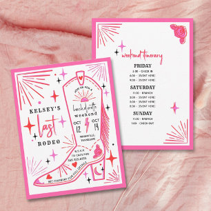 Laatste Rodeo Cowgirl Bachelorette Weekend Reispla Kaart