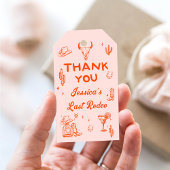 Laatste Rodeo Cowgirl Cocktail Bachelorette Party Cadeaulabel