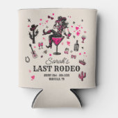 Laatste Rodeo Cowgirl Fun Nash Bash Bachelorette Blikjeskoeler (Voorkant)