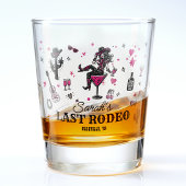 Laatste Rodeo Cowgirl Fun Nash Bash Bachelorette Shot Glas