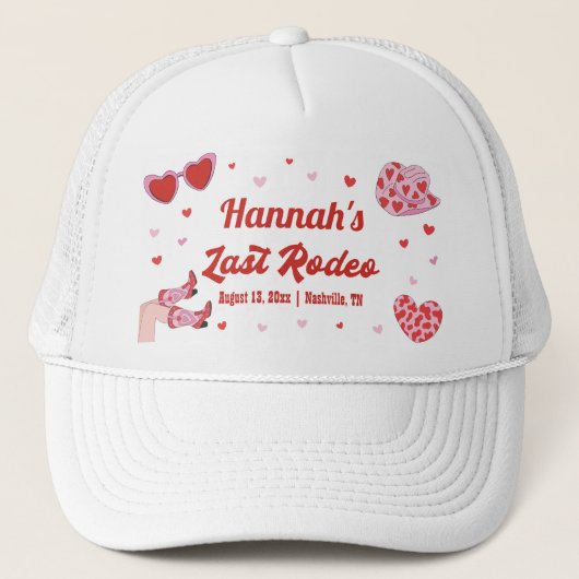 Laatste Rodeo Cowgirl vrijgezellenfeest Pet (Voorkant)
