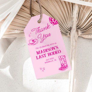 Laatste Rodeo Disco Cowgirl Bachelorette Cadeaulabel