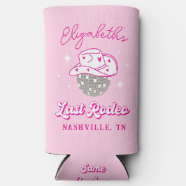 Laatste Rodeo Disco Cowgirl Bachelorette Seltzer Blikjeskoeler