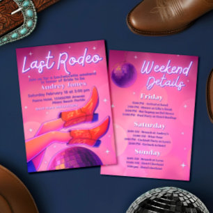Laatste Rodeo - Disco Cowgirl Bachelorette Weekend Kaart