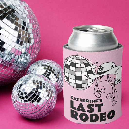 Laatste Rodeo Disco Cowgirl vrijgezellenfeest Blikjeskoeler