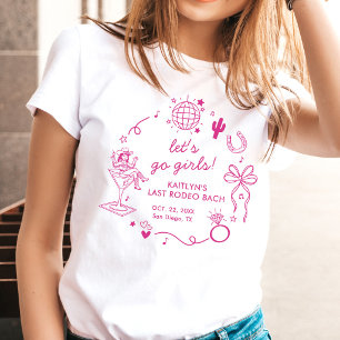 Laatste Rodeo Disco Cowgirl Vrijgezellenfeest T-shirt