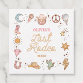 Laatste Rodeo Disco Cowgirl Vrijgezellenweekend Bedankjes Labels (Achterkant)