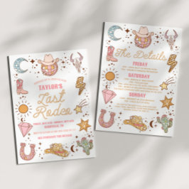 Laatste Rodeo Disco Cowgirl vrijgezellenweekend Kaart