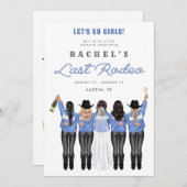 Laatste Rodeo meisjes in Denim Kaart (Voorkant / Achterkant)