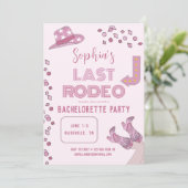 Laatste Rodeo Nash Bash Nashville vrijgezellenfees Kaart (Staand voorkant)