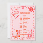 Laatste rodeo Nashville Bachelorette Weekend Party Kaart (Achterkant)