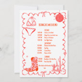 Laatste rodeo Nashville Bachelorette Weekend Party Kaart (Achterkant)