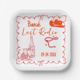 Laatste Rodeo Nashville Bachelorette Weekend Party Papieren Bordje