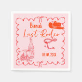 Laatste Rodeo Nashville Bachelorette Weekend Party Servet (Voorkant)
