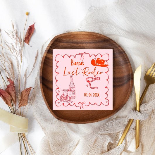 Laatste Rodeo Nashville Bachelorette Weekend Party Servet