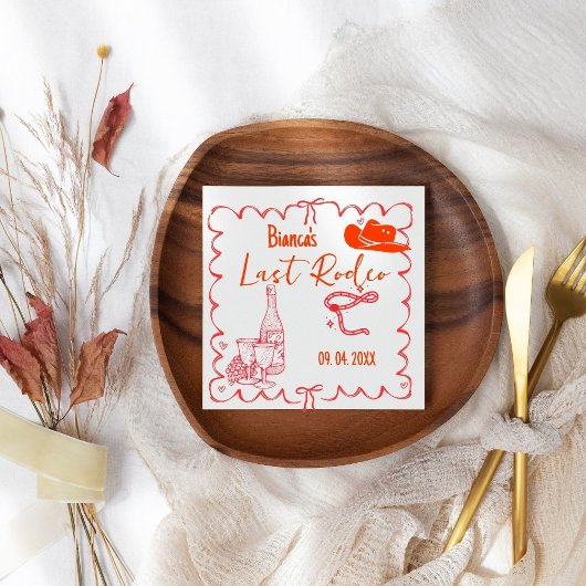 Laatste Rodeo Nashville Bachelorette Weekend Party Servet