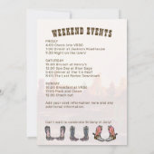 Laatste Rodeo Nashville vrijgezellenfeest Weekend  Kaart (Achterkant)