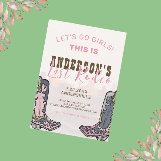 Laatste Rodeo Nashville vrijgezellenfeest Weekend  Kaart