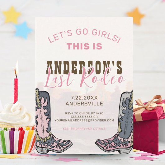 Laatste Rodeo Nashville vrijgezellenfeest Weekend  Kaart