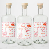 Laatste Rodeo Nashville vrijgezellenfeest weekend  Likeurfles Etiket (Flessen)