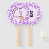 Laatste Rodeo Paarse Cowgirl Koop The Bride Een Dr Handwaaier (Voorkant en achterkant)