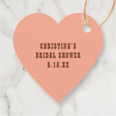 Laatste Rodeo Retro Western Sweet Hart Bruidsmeisj Bedankjes Labels (Achterkant)