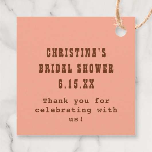 Laatste Rodeo Retro Western Sweet Heart Vrijgezell Bedankjes Labels (Achterkant)