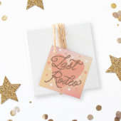 Laatste Rodeo Retro Western Sweet Heart Vrijgezell Bedankjes Labels