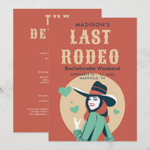 Laatste Rodeo  Rode Hart Bachelorette Weekend Kaart