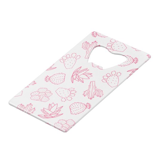 Laatste Rodeo Roze Bachelorette Creditkaart Flessenopener (Voorkant Gekanteld)