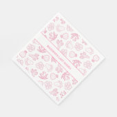Laatste Rodeo Roze Bachelorette Party Papier serve Servet (Hoek)