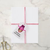 Laatste Rodeo Roze Cowgirl - Aangepaste foto Cadeaulabel (Met Touw)