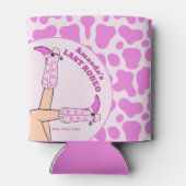 Laatste Rodeo Roze Cowgirl Vrijgezellenfeest Party Blikjeskoeler (Achterkant)