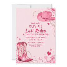 Laatste Rodeo Roze Western Cowgirl Vrijgezellenfee