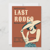 Laatste Rodeo Terracotta vrijgezellenweekend Kaart (Voorkant)