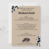 Laatste Rodeo Texas Bachelorette Bestemming Weeken Kaart (Achterkant)