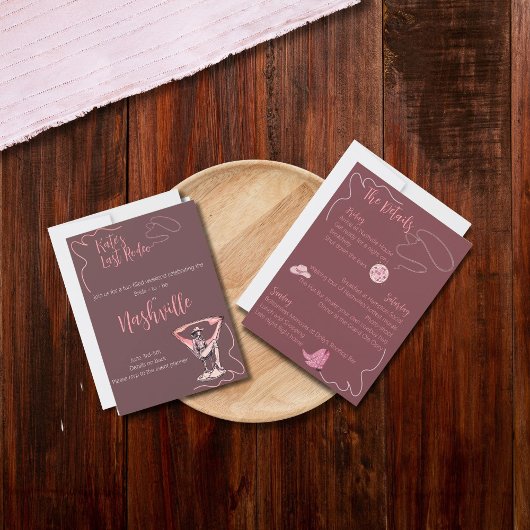 Laatste Rodeo vrijgezellenfeest Kaart