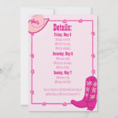 Laatste Rodeo vrijgezellenfeest uitnodiging (Achterkant)