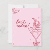 Laatste Rodeo vrijgezellenfeest uitnodiging (Voorkant)