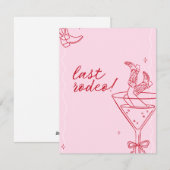 Laatste Rodeo vrijgezellenfeest uitnodiging (Voorkant / Achterkant)