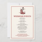 Laatste Rodeo vrijgezellenweekend Kaart (Achterkant)