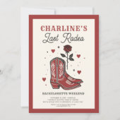 Laatste Rodeo vrijgezellenweekend Kaart (Voorkant)