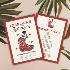 Laatste Rodeo vrijgezellenweekend Kaart