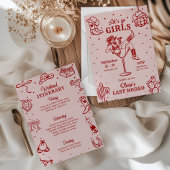 Laatste Rodeo vrijgezellenweekend Reisplan Doodle Kaart