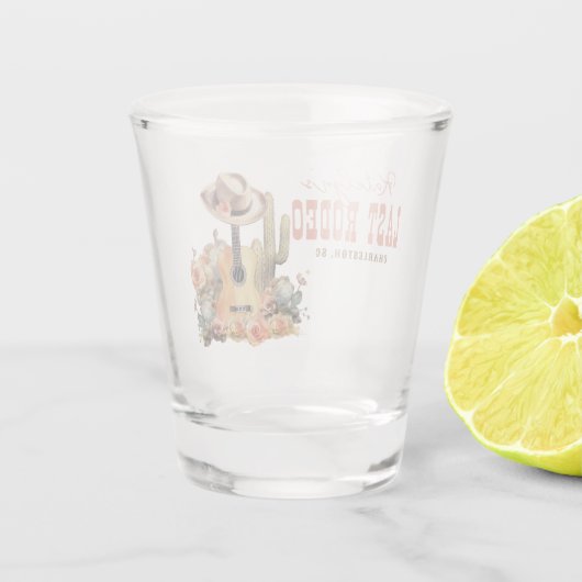 Laatste Rodeo vrijgezellenweekend Shot Glas (Achterkant)
