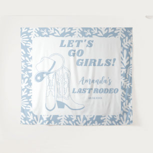 Laatste Rodeo Western Cowgirl Bachelorette Party Wandkleed