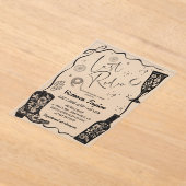 Laatste Rodeo Western Vrijgezellenfeest Acryl Uitnodigingen (Laagn)