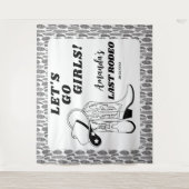 Laatste Rodeo Westerse Cowgirl Vrijgezellenfeest Wandkleed (Voorkant)