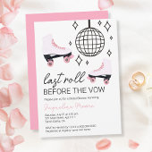 Laatste rol voor Vow Roller Disco Vrijgezellenfees Kaart